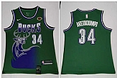 Bucks 34 Giannis Antetokounmpo Green Nike Swingman Jersey,baseball caps,new era cap wholesale,wholesale hats